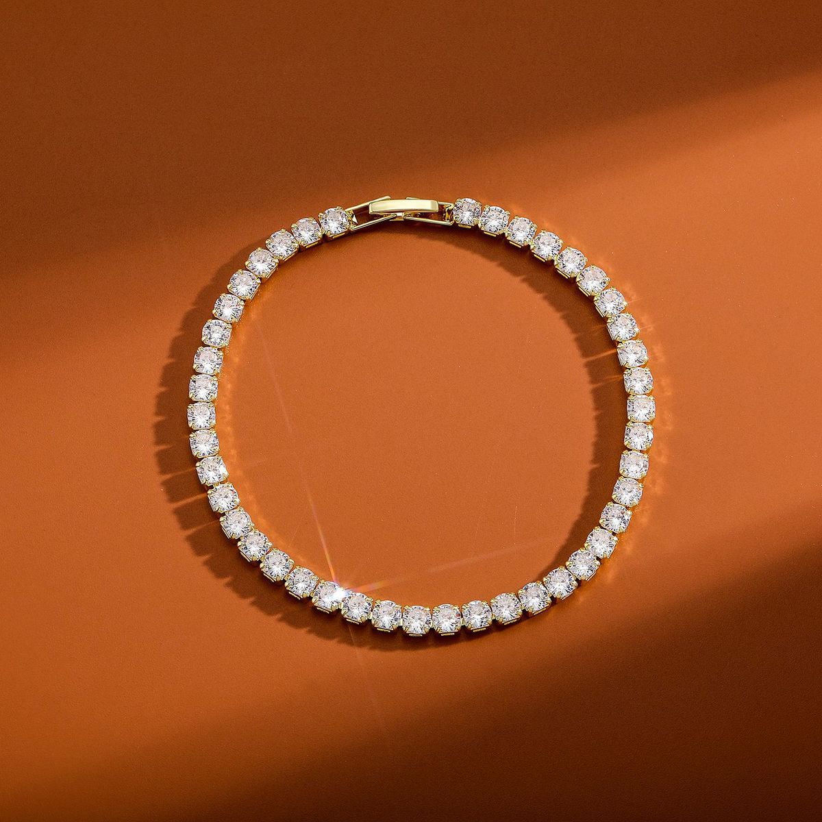 Bracelet Trendsetter Hip-hop Ins Minimalist Artificial Inlay With Zircon Full Diamond Girlfriends , Light Luxury_ipsvogv.com