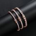Rose Gold White Tennis 3mm 4mm 5mm Hip Hop Jewelry Copper Micro Inlaid Zirconia Bracelet For Women_ipsvogv.com