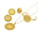 4-piece Gold-plated Ethiopian Fashion Large-sized Earrings/pendants/rings/bracelets Jewelry Set_ipsvogv.com