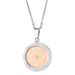 Women's Jewelry Compass Necklace Electroplated Rose Gold Necklace Stainless Steel Compass Engraved Round Pendant Necklace_ipsvogv.com