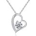 Hot Sale, Love Shaped Necklace For Women, Versatile Moissanite Pendant, Forest Style Clavicle Necklace_ipsvogv.com