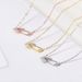 Unisex new fashion hollow zircon pendant necklace female 3 color pin personality clavicle chain hot selling jewelry_ipsvogv.com