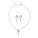 Fashionable New Necklace Jewelry With Diamond And Rose Hollow Pendant, Pearl Tassel Bride Set Chain_ipsvogv.com