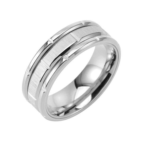 Men's Jewelry Fashion Personality Stainless Steel Combination Brushed Ring Simple Men's Trendy Black Ring Spot_ipsvogv.com