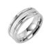 Men's Jewelry Fashion Personality Stainless Steel Combination Brushed Ring Simple Men's Trendy Black Ring Spot_ipsvogv.com