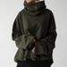 Women's Clothing Autumn and Winter Women's New Loose Casual Long Sleeve High Collar Pullover Solid Color Pocket Jacket Sweatshirt_ipsvogv.com