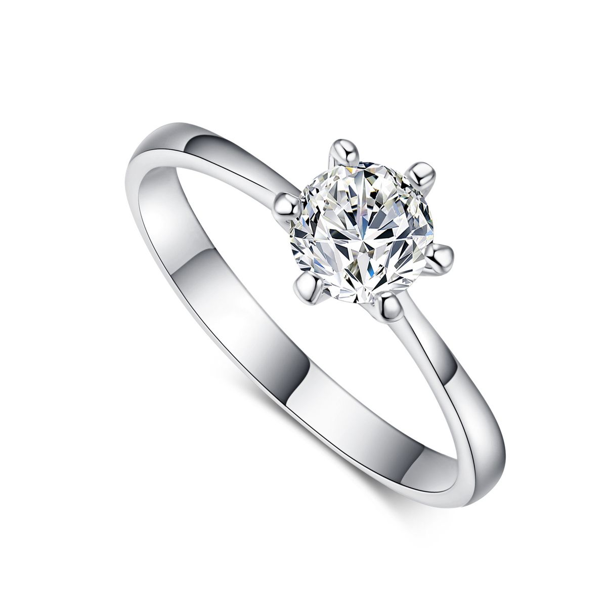 Women’s Jewelry Set Fashion classic six claw bridal jewelry set female round zircon wedding three piece set jewelry_ipsvogv.com