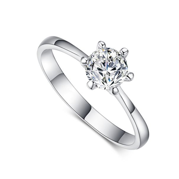 Women’s Jewelry Set Fashion classic six claw bridal jewelry set female round zircon wedding three piece set jewelry_ipsvogv.com