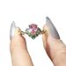 independently Developed A New Women's Colored Diamond Ring Instagram Internet Famous Alloy Inlaid With Water_ipsvogv.com