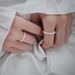 Natural Freshwater Pearl Female Niche Design, Elegant Elastic Ring, Fashionable And Gentle Folding Index Finger Ring_ipsvogv.com
