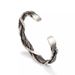 New Thai silver thailand handhammered silver filigree braided bracelet men's personality vintage open bracelet bracelet_ipsvogv.com