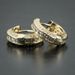 Cao Shi Couple's Full Of Zircon Gold Men's Ear Buckles, Korean Version Unisex Earrings Are Hot Selling_ipsvogv.com