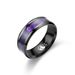 New Titanium For Men's Classic Black Stainless Steel Couple Ring Headpiece_ipsvogv.com