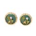 Fashionable and luxurious w's with personalized pearl inlay, niche flower design, earrings, versatile earrings for_ipsvogv.com