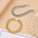 Hip Hop Men's Full Diamond Bracelet Environmentally Friendly Electroplating Hiphop Domineering Bracelet Jewelry_ipsvogv.com