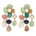 E13118ZA new colored resin tassel earrings, fashionable ethnic style exaggerated earrings_ipsvogv.com
