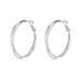 Double Hoop Earrings - Light Luxury Oversized Circle Studs (Minimalist Statement Jewelry Elegant Everyday Accessories)_ipsvogv.com