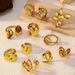 Women’s Jewelry Set Fashion Fashion Celebrity Hot Selling Smooth Open Butterfly Ring Stainless Steel Plated Gold Niche Ring Jewelry_ipsvogv.com