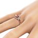 Sanjie New Exquisite Champagne Color Square Diamond Ribbon Women's Ring Jewelry_ipsvogv.com