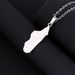 stainless steel Madagascar map and city necklace male and female couple geometric titanium steel pendant necklace_ipsvogv.com