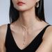 Personality simple design sense high sense geometric necklace New temperament fashion tassel clavicle chain choker_ipsvogv.com