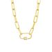 Women's Jewelry Skinny Hip Hop Motorcycle Style Fashion Trend Circular Chain Zircon Mountaineering Buckle Clavicle Chain Cool And Sweet Necklace_ipsvogv.com