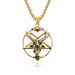 Retro style Satan goat pentagram titanium steel pendant personality trend wear necklace pendant_ipsvogv.com