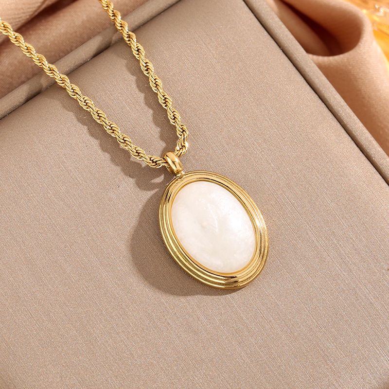 Meichen French Natural White Fritillaria Necklace For Women With Light Luxury And High Grade Sense, Non Fading Collar_ipsvogv.com