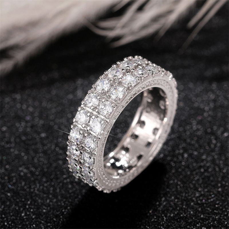 Cao Shi's Fashionable Light Luxury Full Zircon Men's Street Dominant Punk Hip Hop Couple Ring, Hot Selling_ipsvogv.com