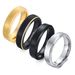 Men's Jewelry Rings Tungsten Steel Ring Black Tungsten Steel 5mm Black Gold Graduation Season Ring_ipsvogv.com