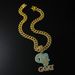 Rap new full goat letter GOAT pendant hip-hop street personality punk style diamond necklace_ipsvogv.com