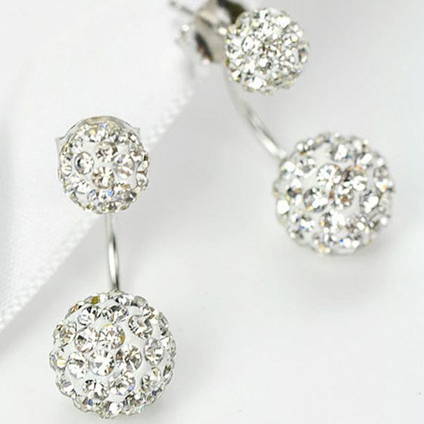 Earrings Crystal Ball Earrings Hypoallergenic Rhinestone Earrings_ipsvogv.com