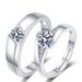 Cool Style Couple Silver Plated Jewelry Open Live Tikto Wedding Pair Ring_ipsvogv.com