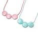Fashion Simple Cotton Rope Necklace Creative Geometric Personality Candy Color Round Cake Retro Necklace Female_ipsvogv.com
