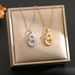 Light Luxury Temperament, Double Ring Titanium Steel Necklace, Women's Personality, Fashion, Versatile, Zircon Inlaid_ipsvogv.com