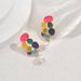 Fashionable Women's Earrings Personalized Colorful Oil Drop Design Flower Earrings Versatile Pearl Earrings For Women_ipsvogv.com
