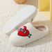 Valentine's Day cotton slippers female indoor home couple smiley plush warm slippers winter_ipsvogv.com