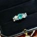 Super Sparkling Blue Zircon Hydrangea Women, Light Luxury, Advanced Design, Versatile For Daily Commuting, Finger Ring_ipsvogv.com