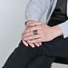 Literary Retro Praying Hands Cross Titanium Steel Ring Men's Single Rings Hip Hop HIPHOP Jewelry_ipsvogv.com