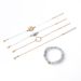 New Map Round Hollow Fried Dough Twists Beaded Woven Rope Adjustable 5-piece Suit Bracelet_ipsvogv.com