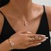 Fashion Niche Design High-End Necklace Earrings Bracelet Ring Personality Simple Ins Style Heart Jewelry Set_ipsvogv.com