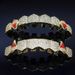 Christmas Hip Hop Braces Jewelry High End Copper Zirconium Tooth Ornaments Exaggerated Gold Electroplated Fang Braces_ipsvogv.com