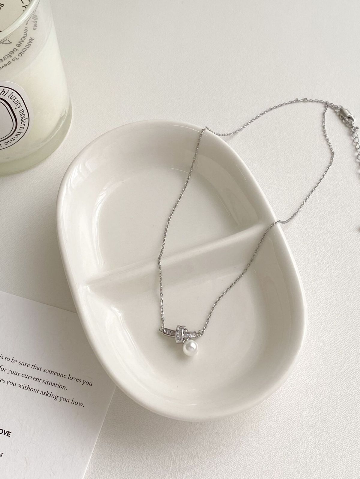 Fashionable And Elegant Knotted Pearl Necklace For Women, Light Luxury, Niche Temperament, High-end Design, Exquisite_ipsvogv.com