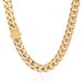 Men's Jewelry Set Fashion Stainless Steel Flat Cuban Chain Necklace High End Personality Men's Cuban Accessories Bracelet_ipsvogv.com
