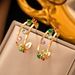 New Stainless Steel Colored Zircon With Tassel And High Quality Charm, Hollow Butterfly Earrings_ipsvogv.com