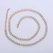 AML Women's Hip Hop Stainless Steel 3mm 4mm White Diamond Tennis Necklace_ipsvogv.com