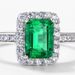 S925 Silver Ring Female Cultivated Emerald Retro Light Luxury Finger Ring Noble_ipsvogv.com