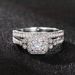 Cao Shi's Cross Inlaid Zircon Paired Ring For Women's Light Luxury Wedding Occasions, Fashionable And Popular Banquet_ipsvogv.com