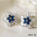 Cao Shi's Live Recommended Sweet Cool Wind Snowflake Zircon Women's Christmas Creative And Earrings Gifts_ipsvogv.com