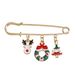 European And American Christmas Brooch Alloy Christmas Elk Snowman Bells Brooch Clothing, Pin Accessories Women_ipsvogv.com